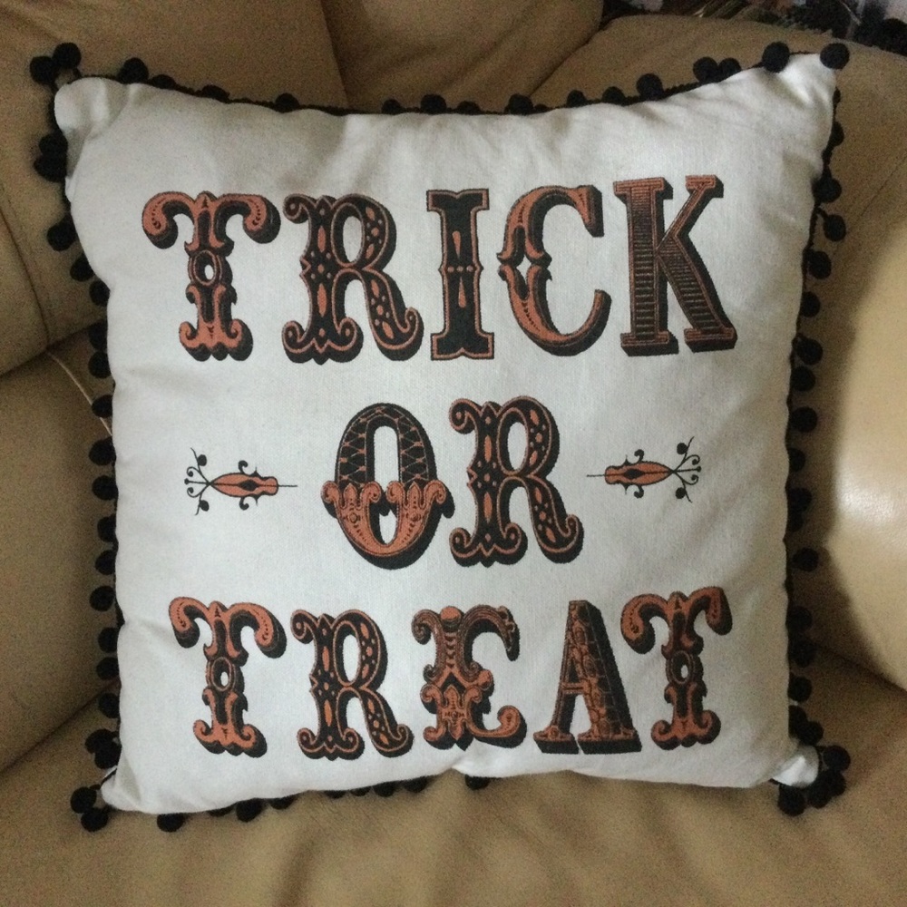 Trick or Treat  Halloween Pillow